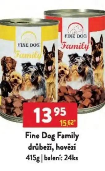 Qanto Fine Dog Family drůbeží, hovězí nabídka