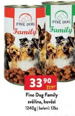Qanto Fine Dog Family zvěřina, hovězí nabídka
