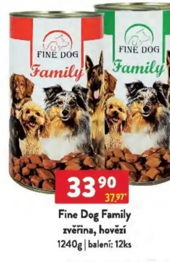 Qanto Fine Dog Family zvěřina, hovězí nabídka