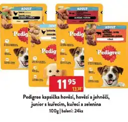 Qanto Pedigree kapsička hovězí, hovězí a jehněčí, junior s kuřecím, kuřecí a zelenina nabídka