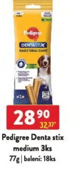 Qanto Pedigree Denta stix medium 3ks nabídka