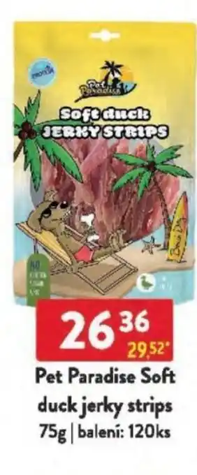 Qanto Pet Paradise Soft duck jerky strips nabídka