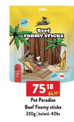 Qanto Pet Paradise Beef Foamy sticks nabídka