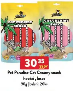 Qanto Pet Paradise Cat Creamy snack hovězí, losos nabídka