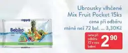 Qanto Ubrousky vlhčené Mix Fruit Pocket nabídka