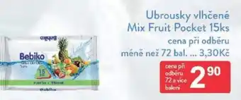 Qanto Ubrousky vlhčené Mix Fruit Pocket nabídka