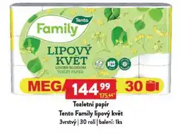 Qanto Toaletní papír Tento Family lipový květ nabídka