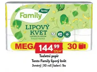 Qanto Toaletní papír Tento Family lipový květ nabídka
