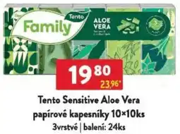 Qanto Tento Sensitive Aloe Vera papírové kapesníky nabídka
