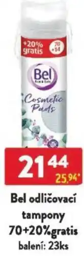 Qanto Bel odličovací tampony 70+20%gratis nabídka