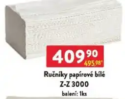Qanto Ručníky papírové bílé Z-Z 3000 nabídka