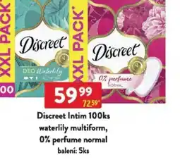 Qanto Discreet Intim 100ks waterlily multiform, 0% perfume normal nabídka