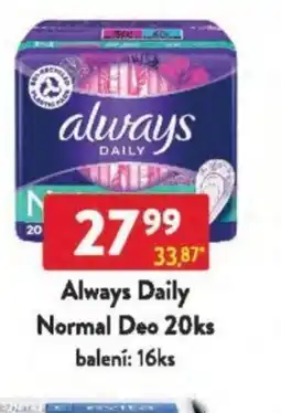 Qanto Always Daily Normal Deo nabídka