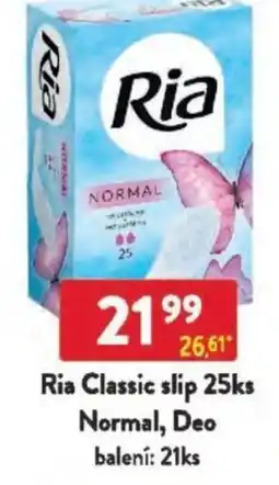 Qanto Ria Classic slip Normal, Deo nabídka