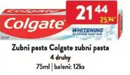 Qanto Zubní pasta Colgate zubní pasta nabídka