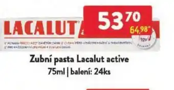 Qanto Zubní pasta Lacalut active nabídka