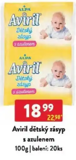 Qanto Aviril dětský zásyp s azulenem nabídka