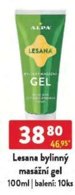 Qanto Lesana bylinný masážní gel nabídka