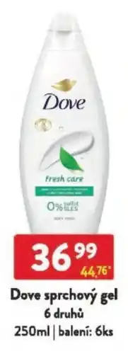 Qanto Dove sprchový gel nabídka