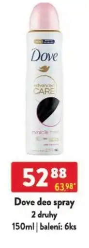 Qanto Dove deo spray nabídka