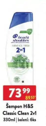 Qanto Šampon H&S Classic Clean 2v1 nabídka