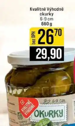 Jip Kvalitně Výhodně okurky 6-9 cm nabídka