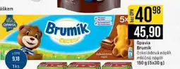 Jip Opavia Brumik čokoládová náplň mléčná náplň 150 g (5x30 g) nabídka
