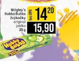 Jip Wrigley's Hubba Bubba žvýkačky original jablko nabídka