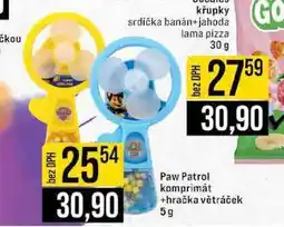 Jip Paw Patrol komprimát +hračka větráček 5g nabídka