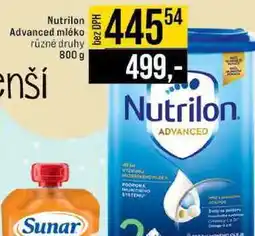 Jip Nutrilon Advanced mléko různé druhy nabídka