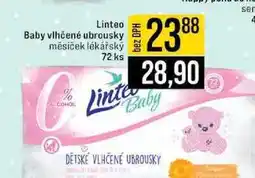Jip Linteo Baby vlhčené ubrousky měsíček lékářský 72 ks nabídka
