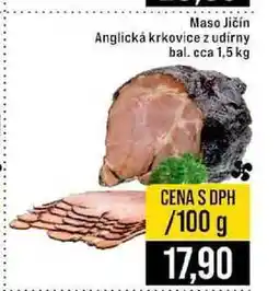 Jip Maso Jičín Anglická krkovice z udírny bal. cca 1,5 kg 100g nabídka