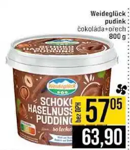Jip Weideglück pudink čokoláda+ořech 800 g nabídka
