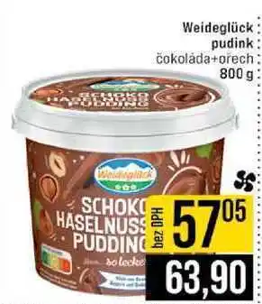Jip Weideglück pudink čokoláda+ořech 800 g nabídka