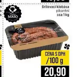 Jip Grilovací klobása pikantní cca1kg nabídka