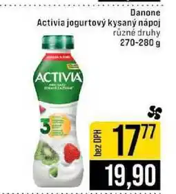 Jip Danone Activia jogurtový kysaný nápoj různé druhy nabídka