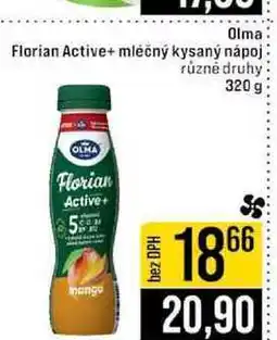Jip Olma Florian Active+ mléčný kysaný nápoj různé druhy 320 g nabídka
