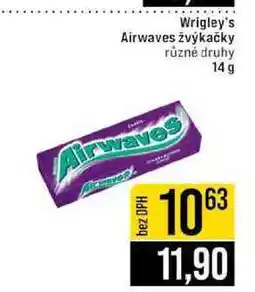 Jip Wrigley's Airwaves žvýkačky různé druhy nabídka