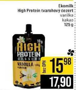 Jip Ekomilk High Protein tvarohový dezert vanilka kakao nabídka