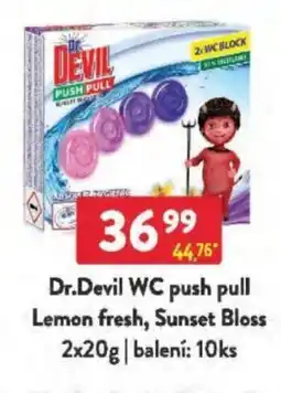 Qanto Dr.Devil WC push pull Lemon fresh, Sunset Bloss nabídka