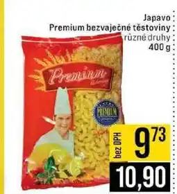 Jip Japavo Premium bezvaječné těstoviny různé druhy nabídka