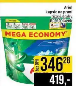 Jip Ariel kapsle na praní různé druhy 50-60 dávek nabídka
