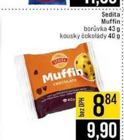 Jip Sedita Muffin borůvka 43 g kousky čokolády 40 g nabídka