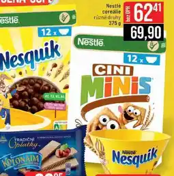 Jip Nestlé cereálie různé druhy nabídka