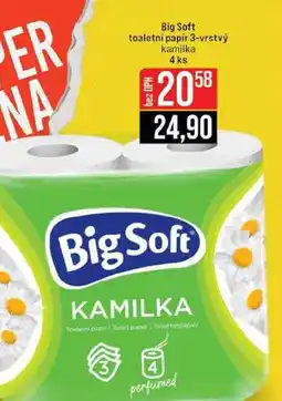 Jip Big Soft toaletní papír 3-vrstvý kamilka 4 ks nabídka