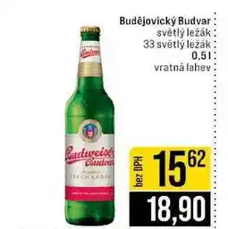 Jip Budweiser Budvar Světlý ležák sud nabídka