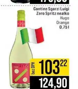 Jip Cantine Sgarzi Luigi Zero Spritz nealko Hugo Orange nabídka