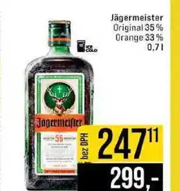 Jip Jägermeister Original 35% Orange 33% nabídka