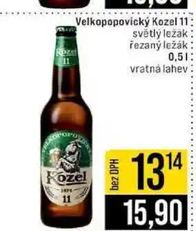 Jip Velkopopovický Kozel 11 světlý ležák řezaný ležák nabídka