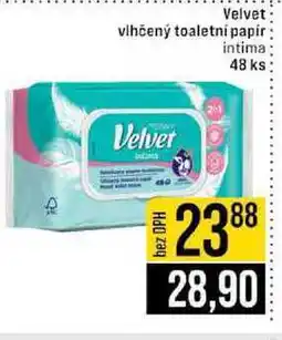 Jip Velvet vlhčený toaletni papir intima 48 ks nabídka